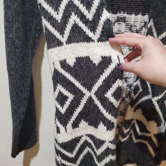 Free Press White and Grey Knit Cardigan - Picture 3 of 8